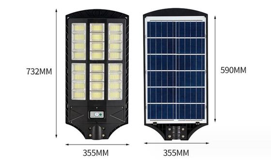 100w Straßenbeleuchtung, LED Solar Bewegungssensor Licht IP65 wasserdicht